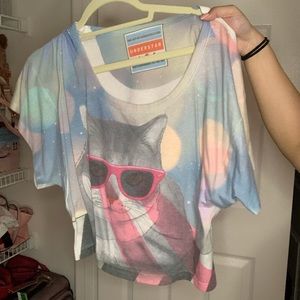 Cat crop top